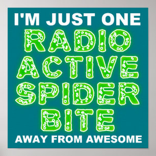Radioactieve Spinnenbeet Poster Bord