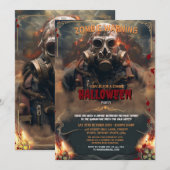 Radioactieve zombie biologische oorlogvoering Hall Kaart (Voorkant / Achterkant)