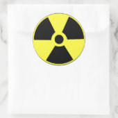 Radioactieve zwarte en gele Stickers (Tas)