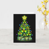 Radioactive Christmas Tree Graphic Nuclear Warning Kaart (Gele Bloem)