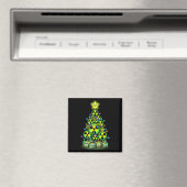 Radioactive Christmas Tree Graphic Nuclear Warning Magneet (Insitu (Vaatwasser))