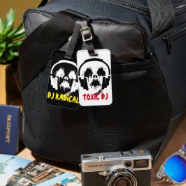 Radioactive DJ Dubbelzijdig Bagagelabel