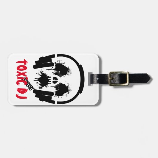 Radioactive DJ Dubbelzijdig Bagagelabel (Voorkant horizontaal)