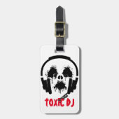 Radioactive DJ Dubbelzijdig Bagagelabel (Voorkant verticaal)