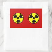 Radioactive Two Rechthoekige Sticker (Tas)