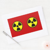 Radioactive Two Rechthoekige Sticker (Envelop)
