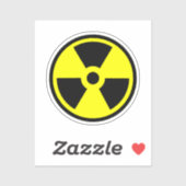 Radioactive Yellow And Black Symbol Sticker (Vel)