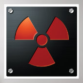 Radioactiviteit teken poster (Voorkant)