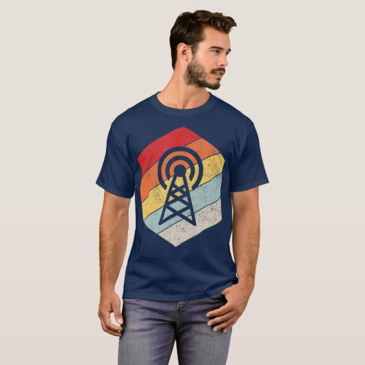  radioamateuroperator t-shirt (Voorkant volledig)