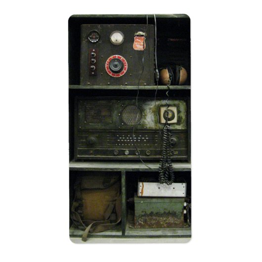 radioapparatuur van het militaire commissariaat etiket (Voorkant)