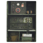  radioapparatuur van het militaire commissariaat klembord (Achterkant)