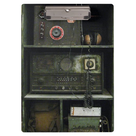  radioapparatuur van het militaire commissariaat klembord (Voorkant)