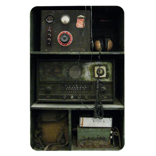  radioapparatuur van het militaire commissariaat magneet (Verticaal)
