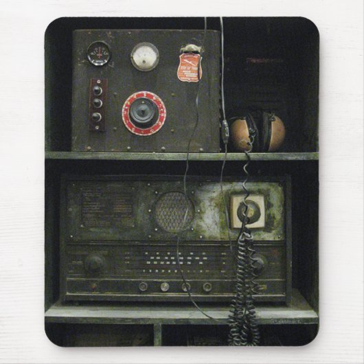 radioapparatuur van het militaire commissariaat muismat (Voorkant)
