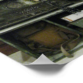  radioapparatuur van het militaire commissariaat poster (Hoek)