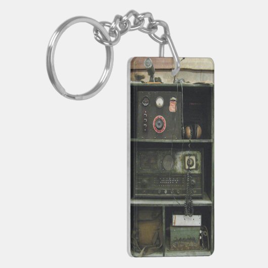  radioapparatuur van het militaire commissariaat sleutelhanger (Voorkant Links)