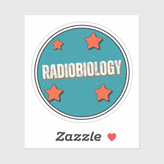 radiobiologie sticker (Vel)