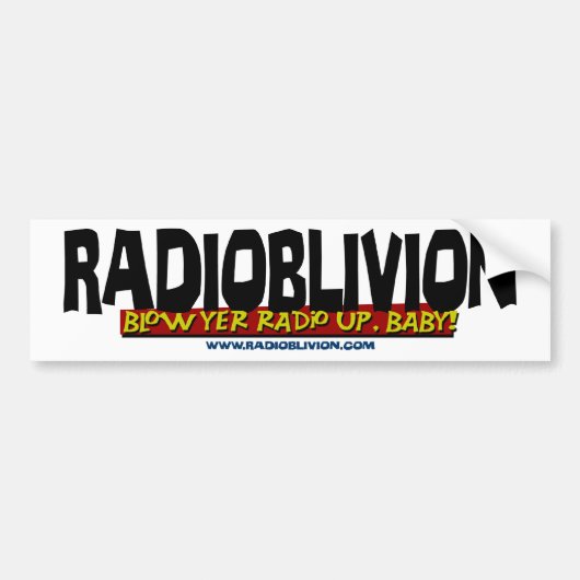 RadiOblivion - Opblazen Bumpersticker (Voorkant)