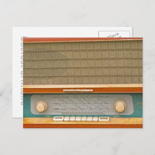 RadioCard Briefkaart (Voorkant / Achterkant)