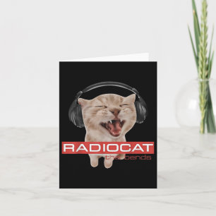 Radiocat The Bends Funny Music Cat Meme Cat Mom Ca Kaart