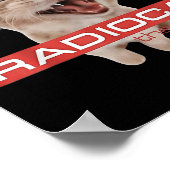 Radiocat The Bends Grappige Muziek Kat Meme Kat Mo Poster (Hoek)