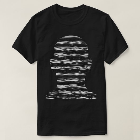 radiogolven in het hoofd t-shirt (Design voorkant)