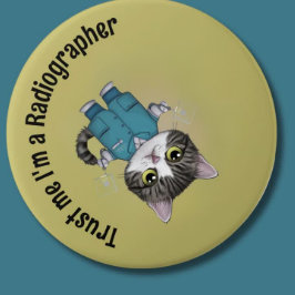 Radiograaf, arts, Radioligand Therapie Ronde Button 7,6 Cm