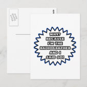 Radiograaf.. Omdat ik het zei Briefkaart (Voorkant / Achterkant)