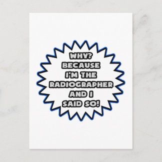 Radiograaf.. Omdat ik het zei Briefkaart