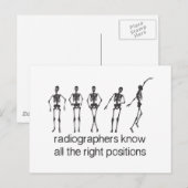 Radiografen kennen alle juiste posities briefkaart (Voorkant / Achterkant)