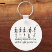 Radiografen kennen alle juiste posities sleutelhanger (Voorkant)