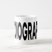 RADIOGRAFIE Zwart Lettertype  Mok (Center)