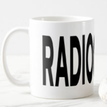 RADIOGRAFIE Zwart Lettertype  Mok