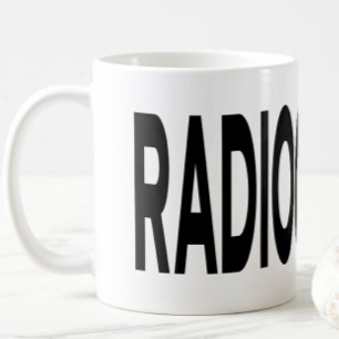 RADIOGRAFIE Zwart Lettertype Mok