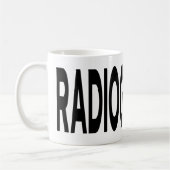RADIOGRAPHER Black Typography Koffiemok (Links)