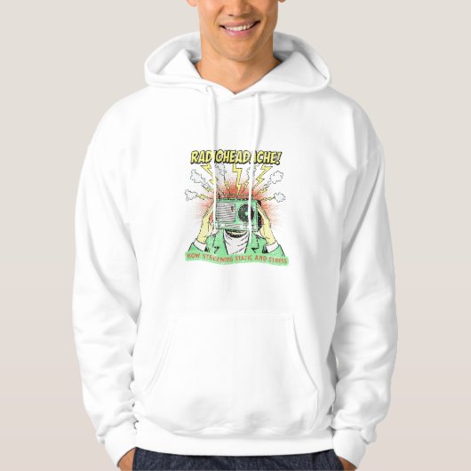 Radioheadache Vintage Retro Hoodie (Voorkant)