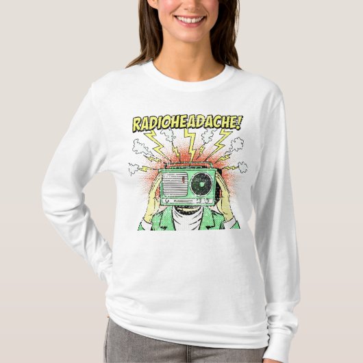 Radioheadache Vintage Retro T-shirt (Voorkant)