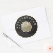 radiokiezer ronde sticker (Envelop)