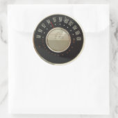 radiokiezer ronde sticker (Tas)