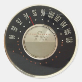 radiokiezer ronde sticker