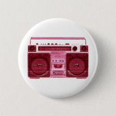 radioknop retro ronde button 5,7 cm (Voorkant)