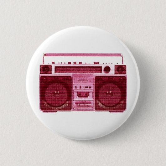 radioknop retro ronde button 5,7 cm (Voorkant)