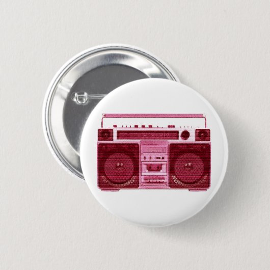 radioknop retro ronde button 5,7 cm (Voorkant /achterkant)