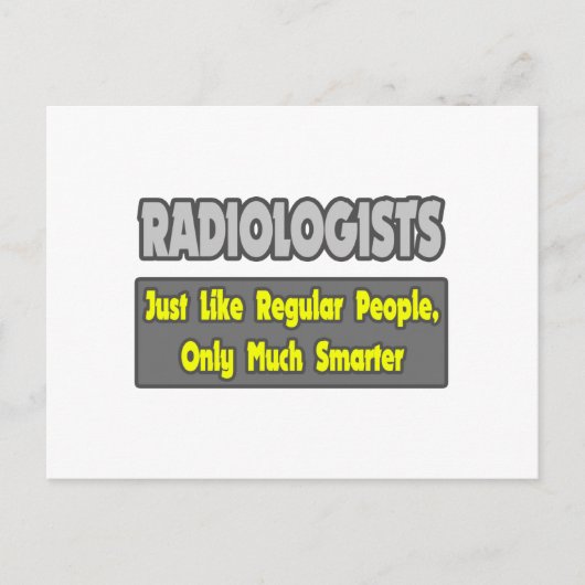 Radiologen... slimmer briefkaart (Voorkant)