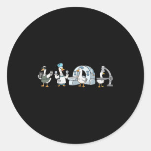 Radiologic laborant Gans Radiologie Röntgenstralin Ronde Sticker