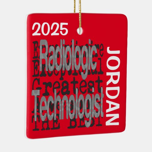 Radiologic Technologist Extraordinaire CUSTOM Keramisch Ornament (Rechts)