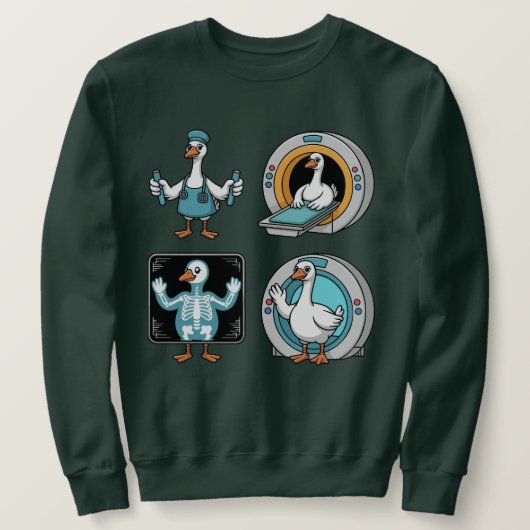 Radiologic Technoloog Domme Gans, Grappige Röntgen Trui (Design voorkant)