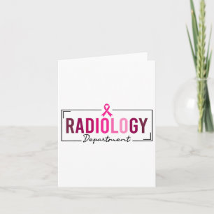 Radiologie Afdeling RAD Tech Borstkanker Aware Kaart