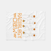 Radiologie Crew Dancing Skelet Pompoen Fun Hallow Fleece Deken (Voorkant (Horizontaal))