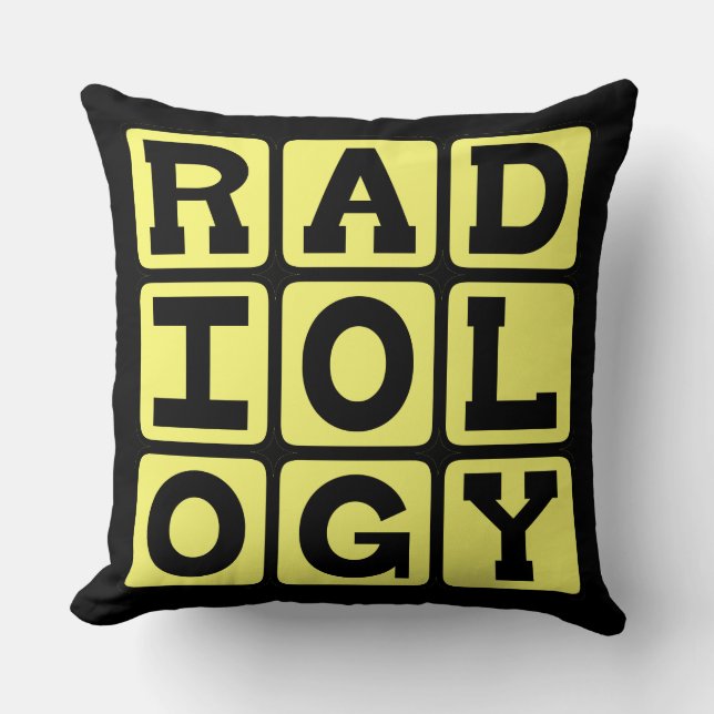 Radiologie, de studie van medische beeldvorming kussen (Voorkant)